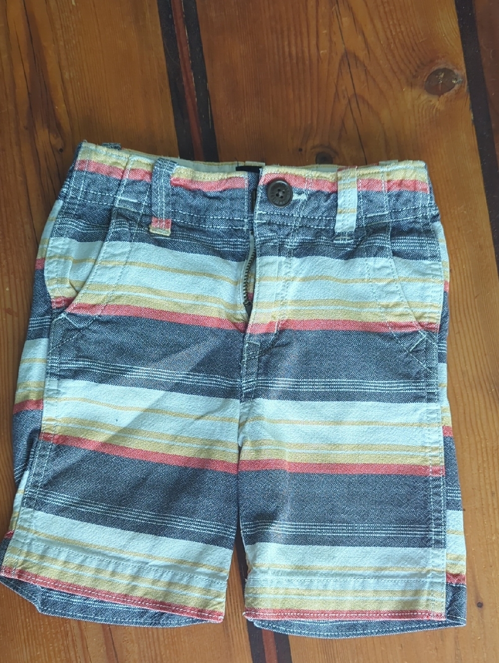 Kids Striped Casual Shorts - Multicolor